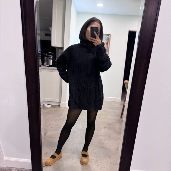 Ralph Lauren Collection Cable-Knit Turtleneck Merino Wool & Cashmere – Inky Navy - Picture 8 of 8